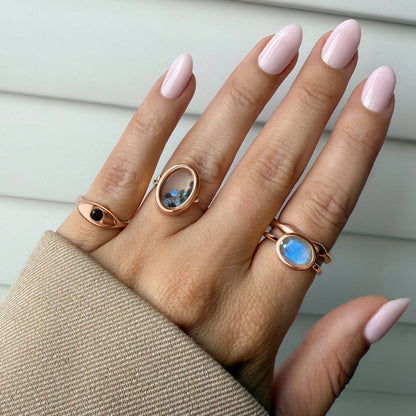 Halo of Calm Ring - worn rose gold