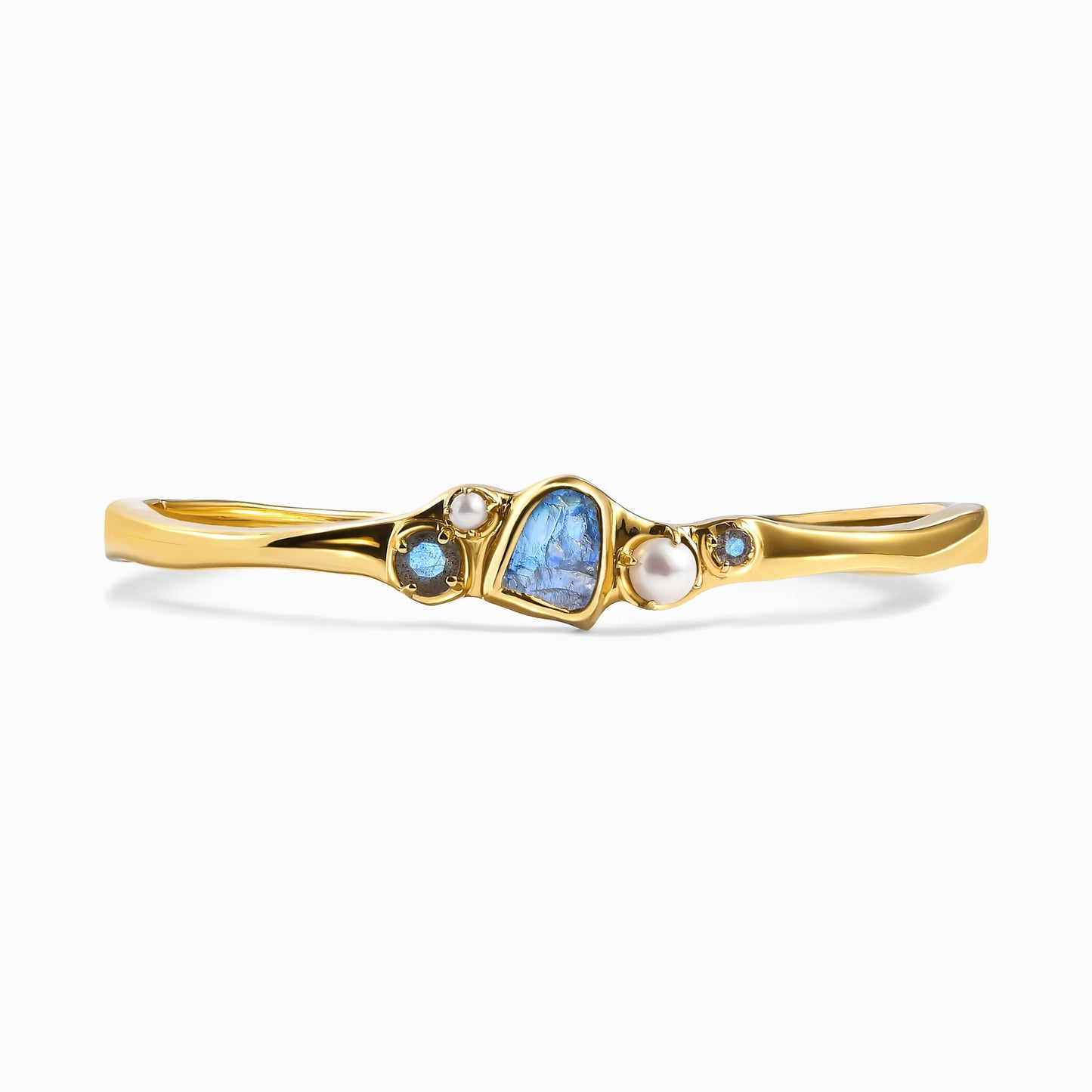 Labradorite Pearl Cuff - Heirloom - LABR-BYG-WB-PEARL-17-PPI