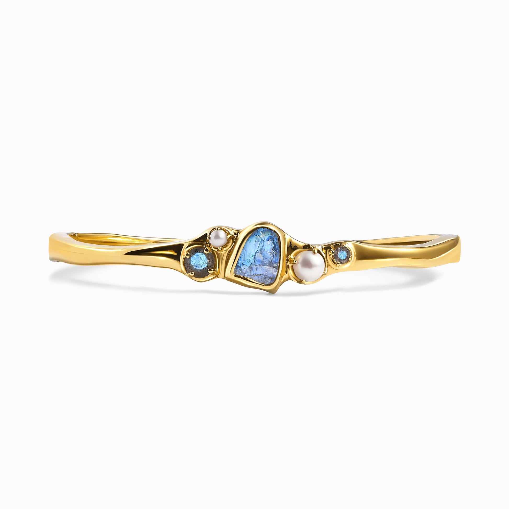 Labradorite Pearl Cuff - Heirloom - LABR-BYG-WB-PEARL-17-PPI