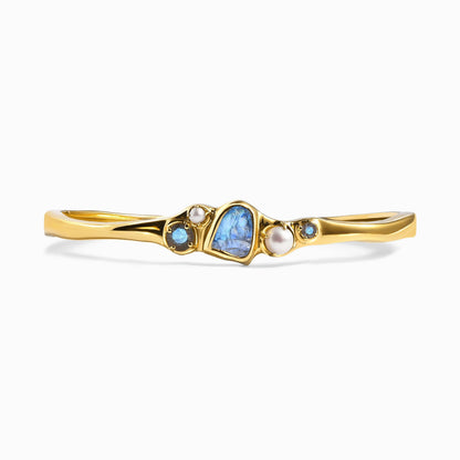 Labradorite Pearl Cuff - Heirloom - LABR-BYG-WB-PEARL-17-PPI