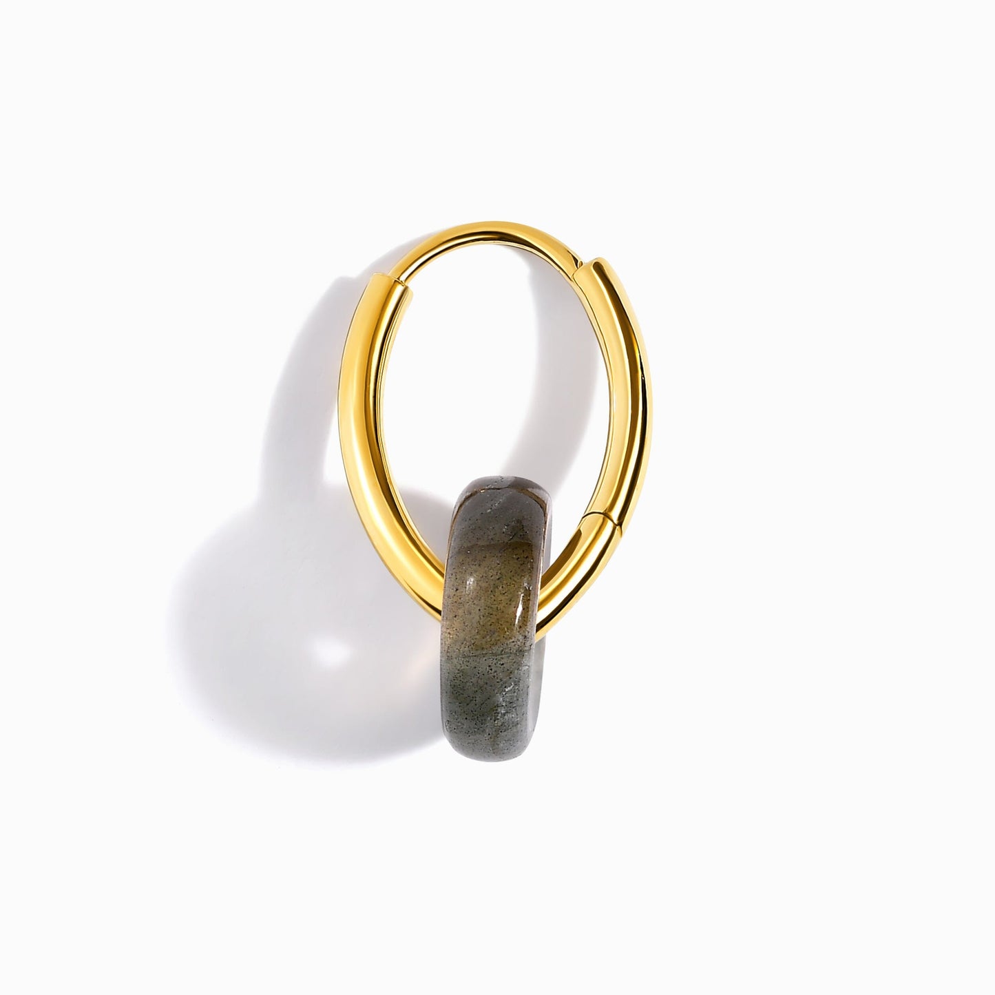 Labradorite Earrings - Circle Hoops - LABR-GOLD-WE-DONUT-1_2_YG