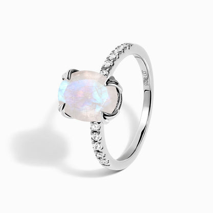 Moonstone Harlow Infinite Waves Rings - sterling silver close-up