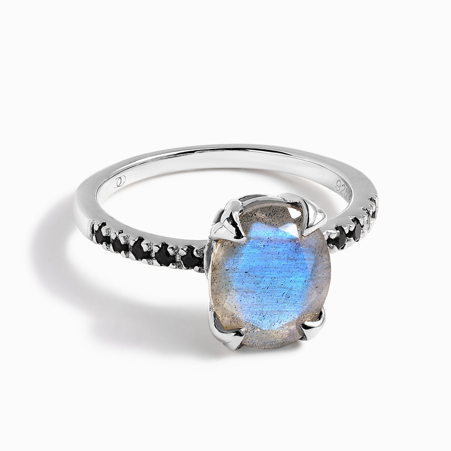 Labradorite Black Spinel Ring - Harlow