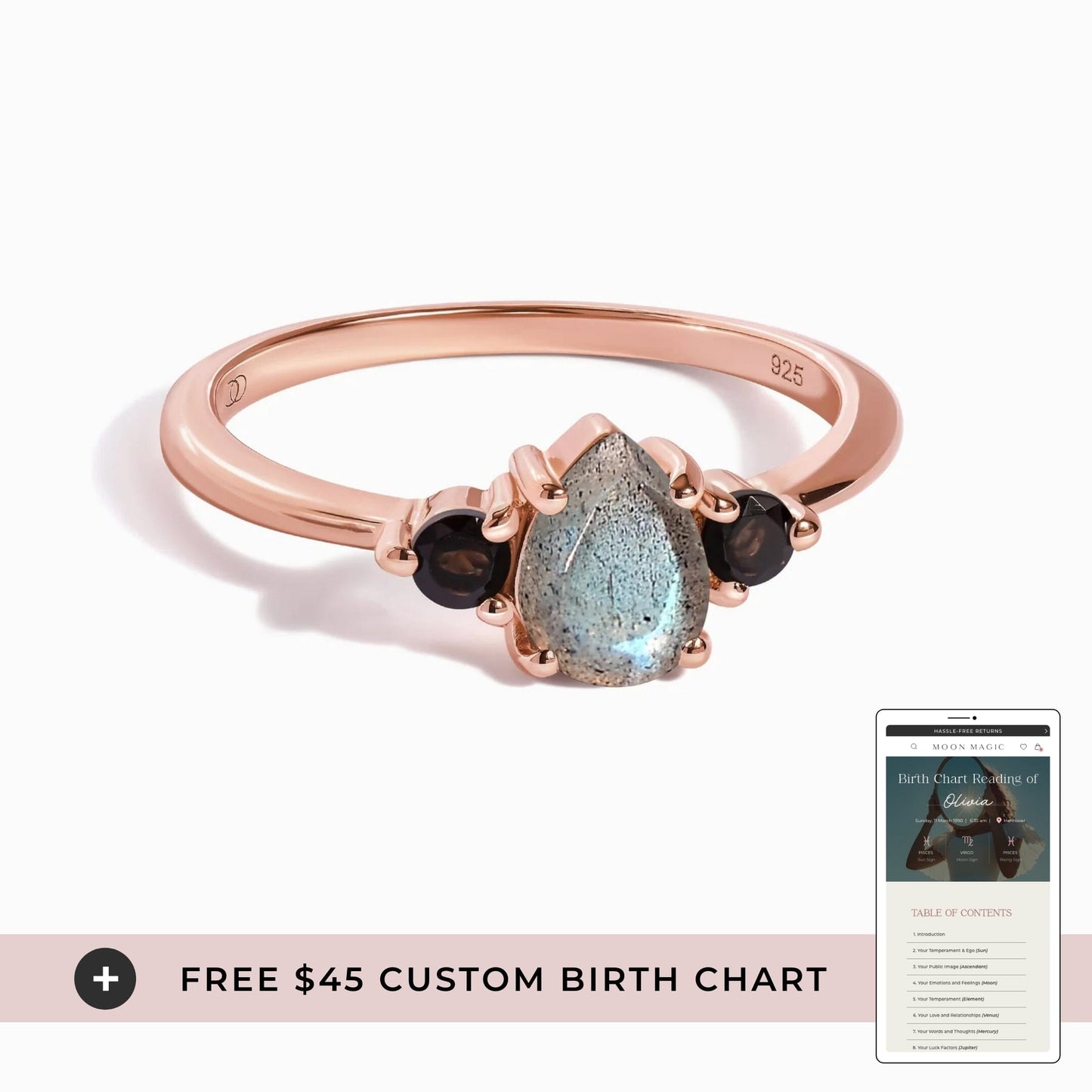 Divine Protection Set - Lania Ring rose gold
