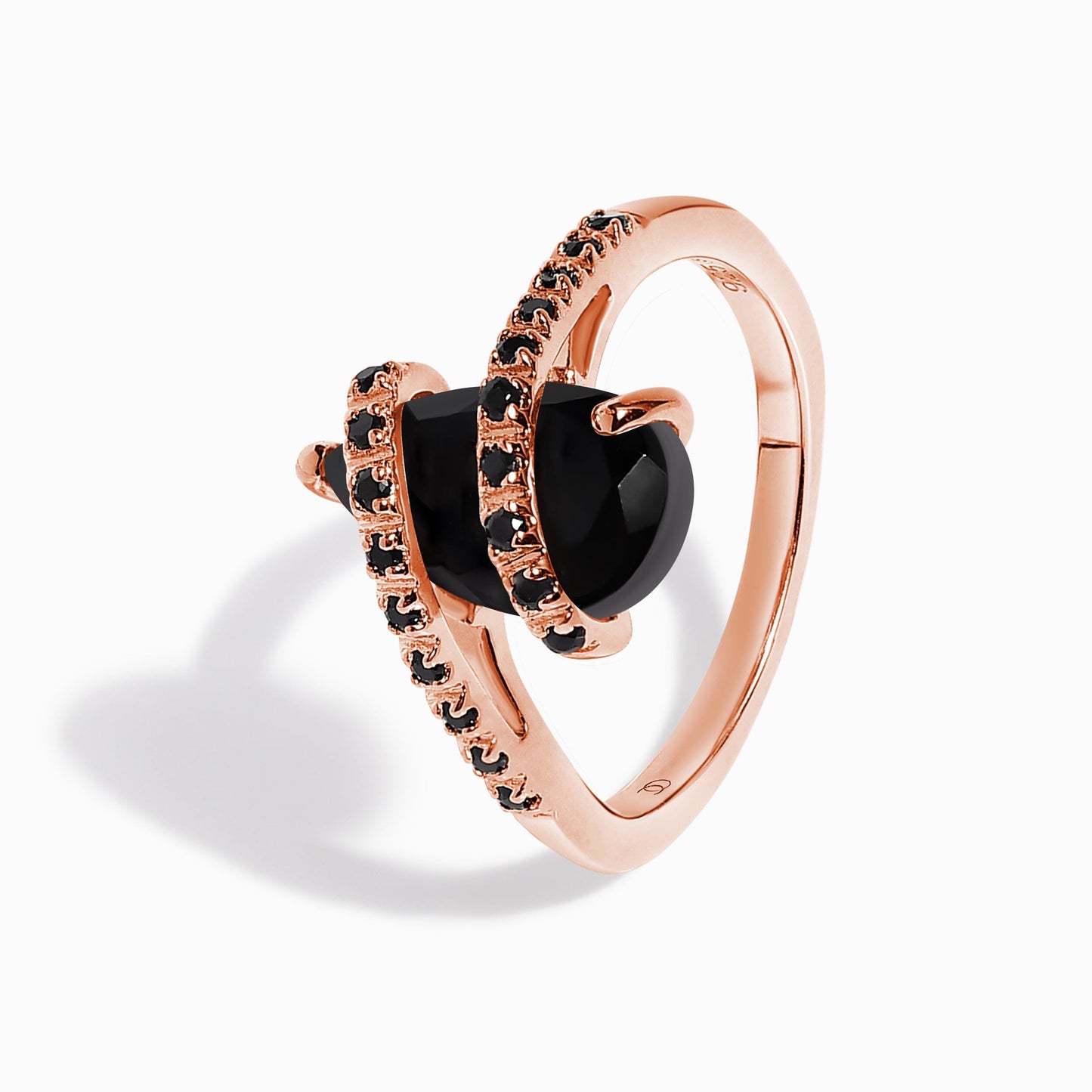 Bypass Ring - worn rose gold detail