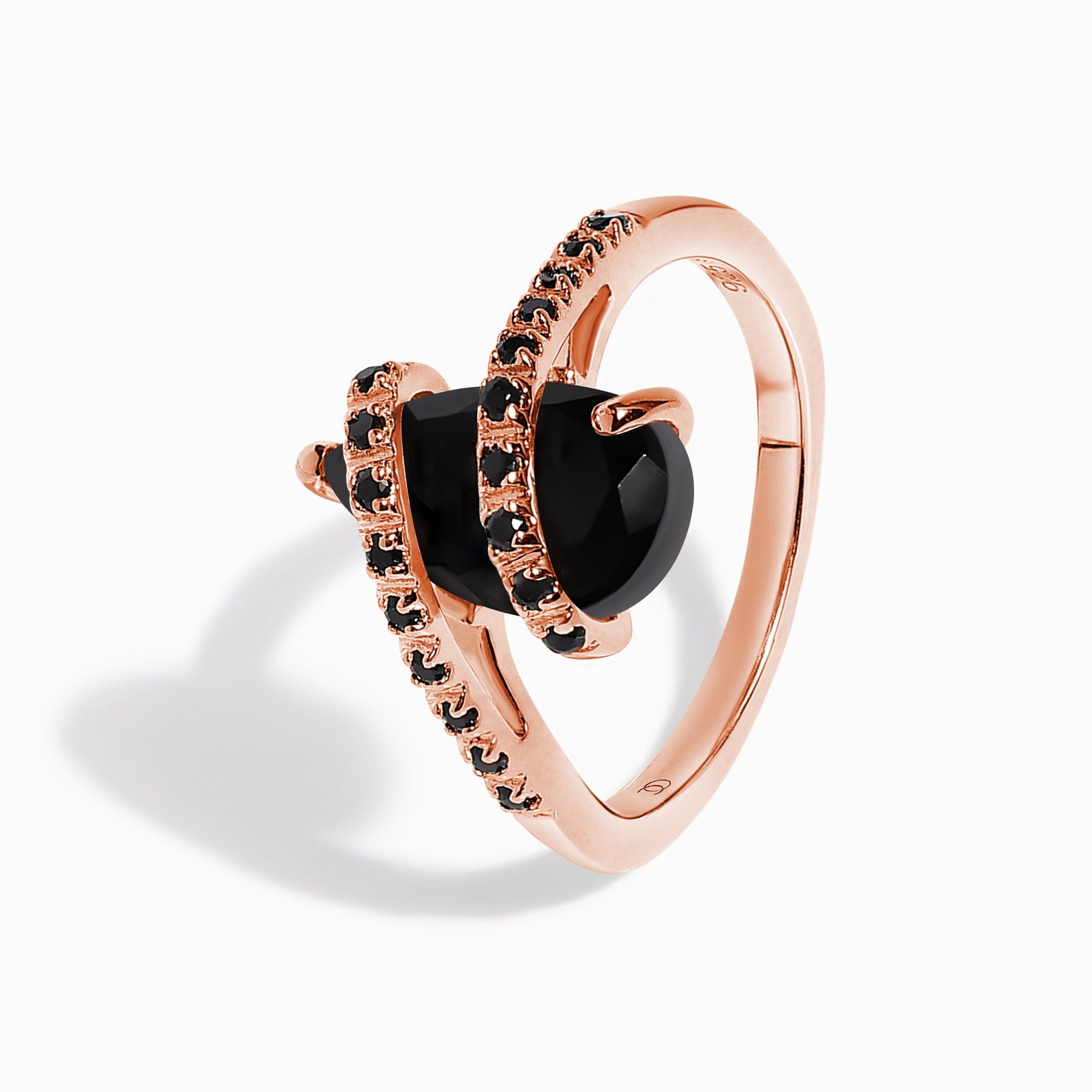 Bypass Ring - worn rose gold detail