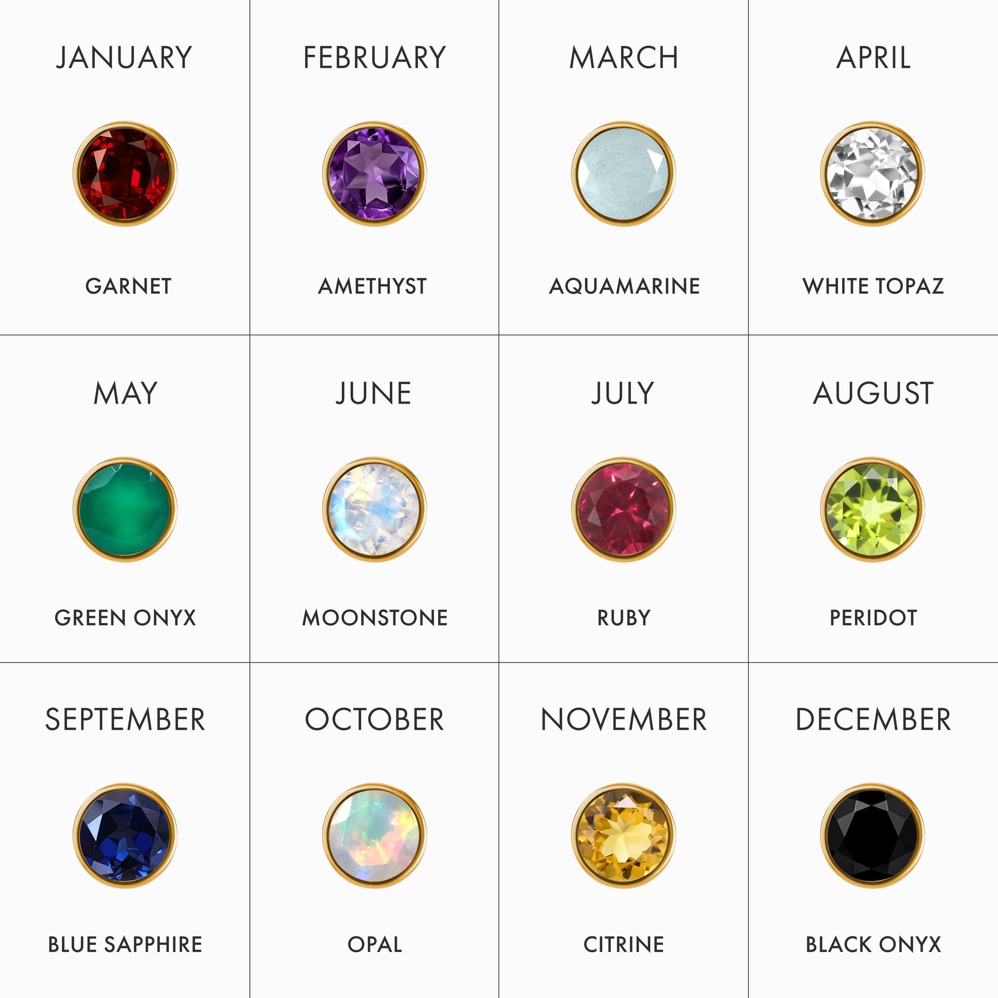 Ruby Necklace Solitaire - birthstone chart yellow gold