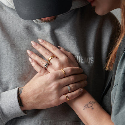 Black Onyx Unisex Ring - Individualist - lifestyle