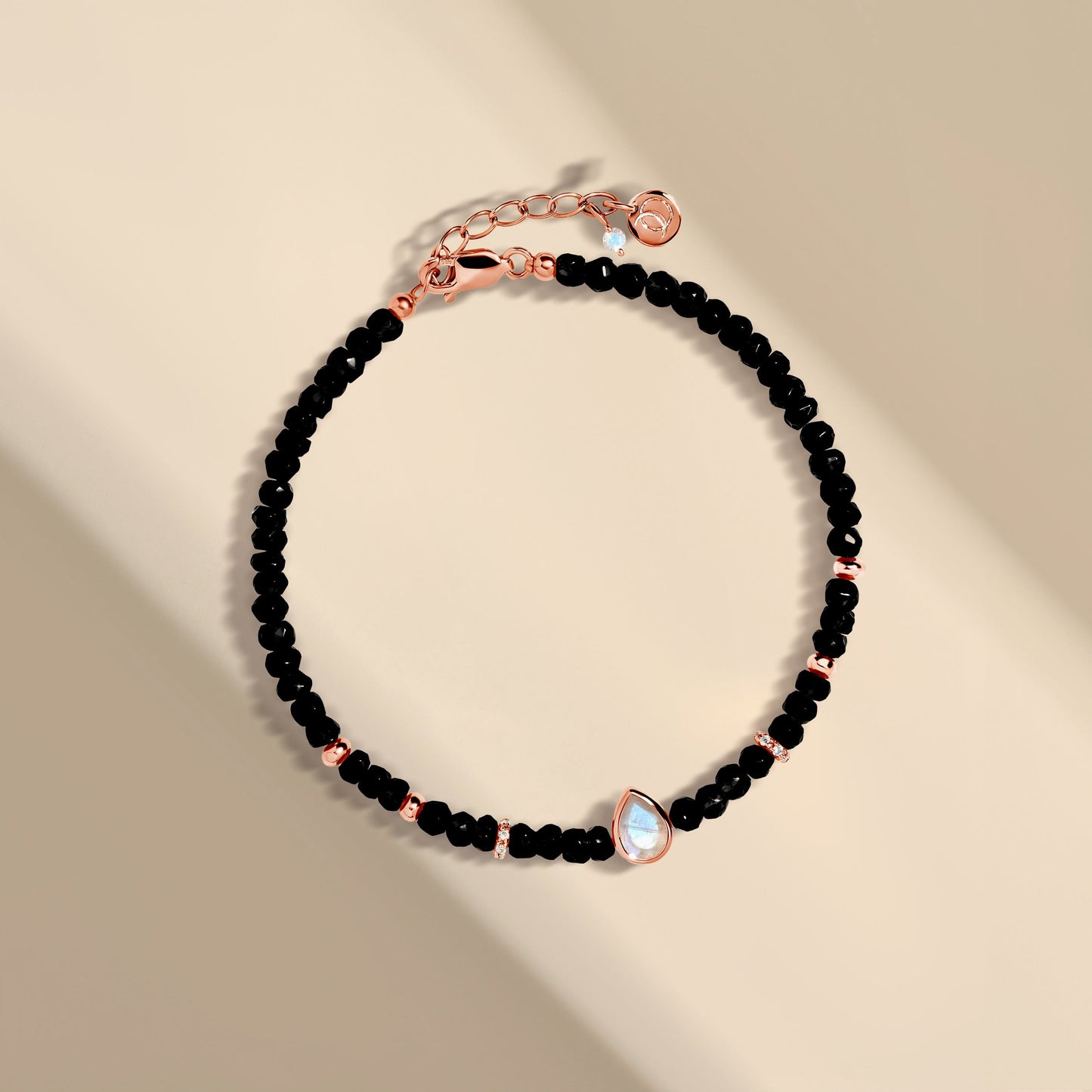 Black Obsidian Bracelet - Free Spirit - detail RG