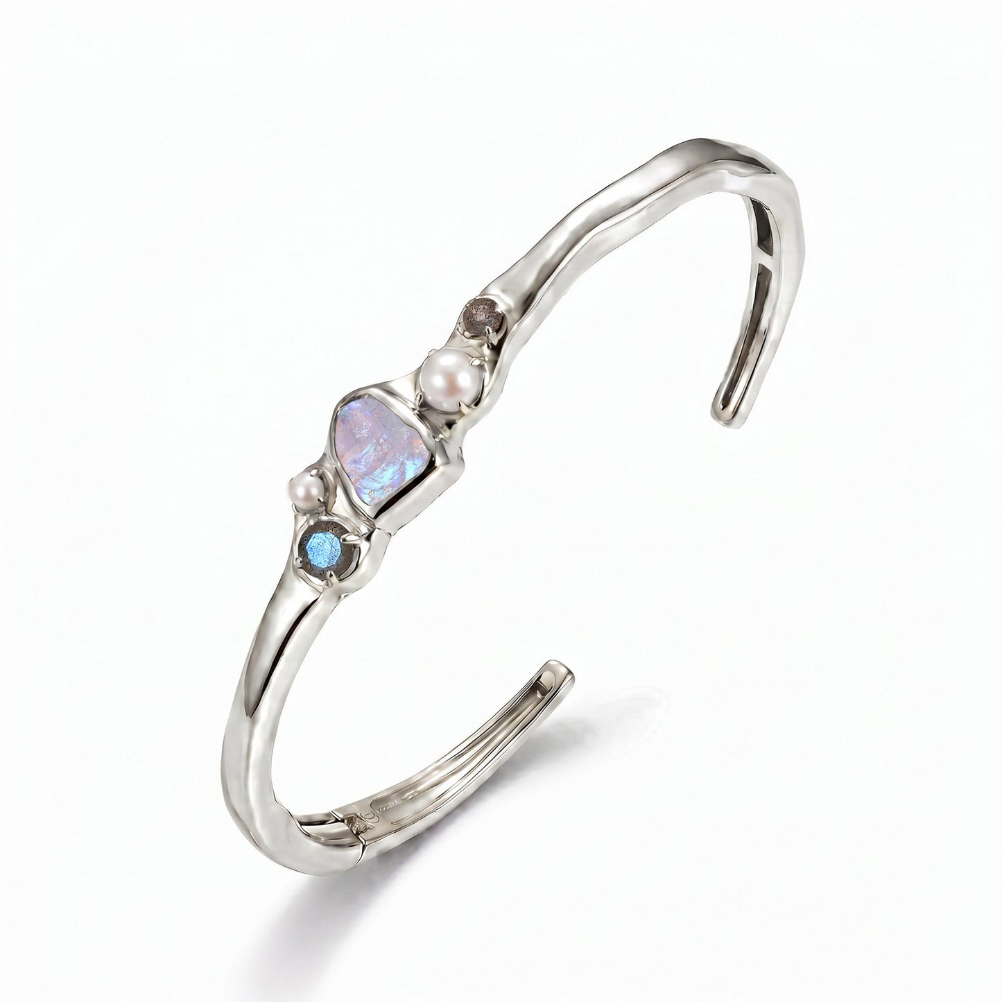 Moonstone Pearl Cuff - Heirloom - SIL