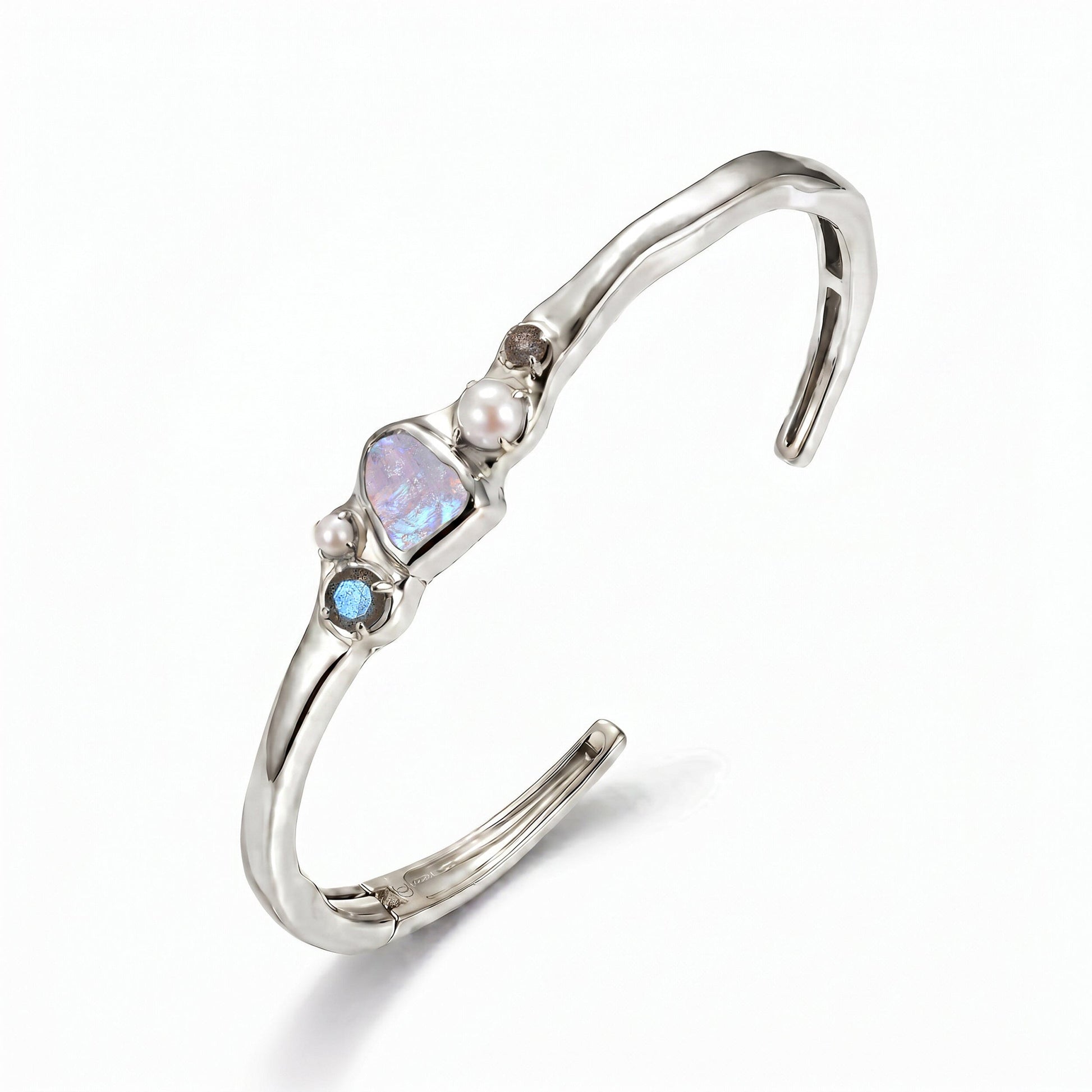 Moonstone Pearl Cuff - Heirloom - SIL