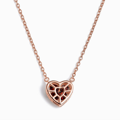 Heart in Motion necklace rose gold