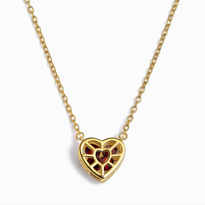 Heart in Motion necklace yellow gold