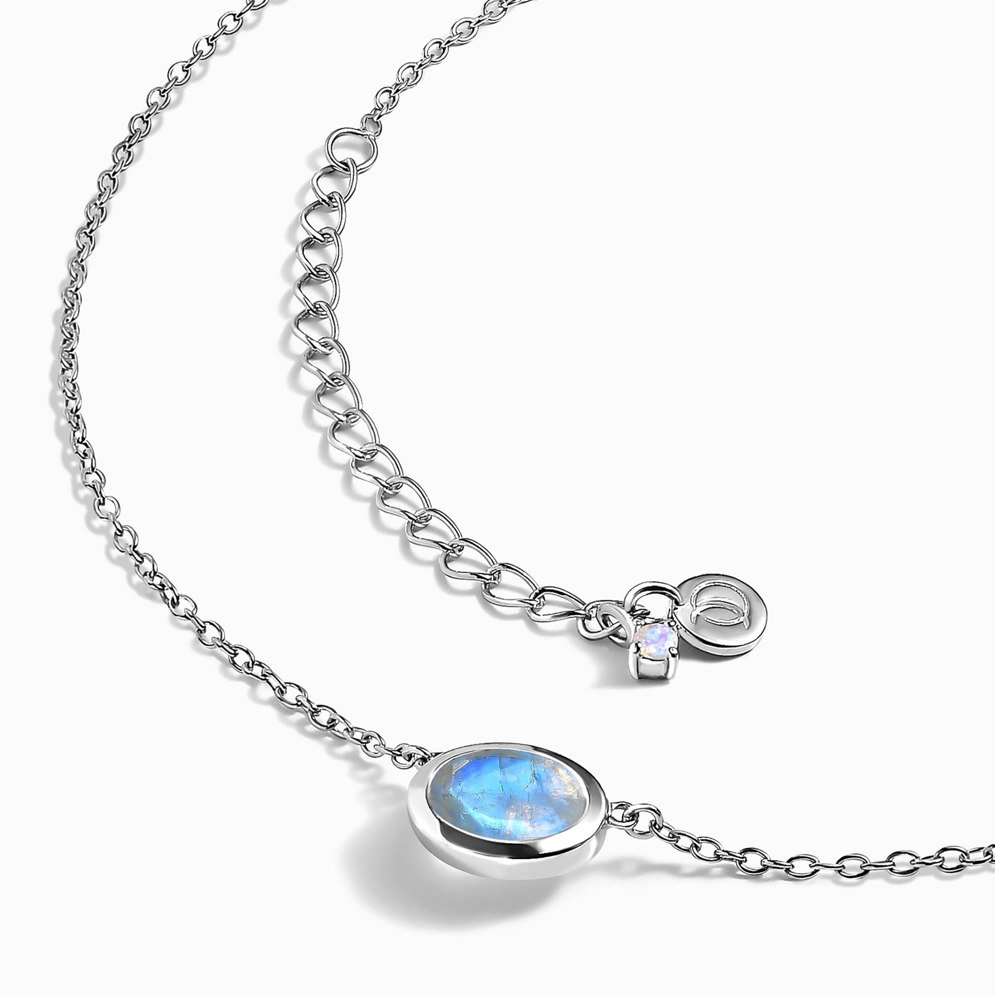 Moonstone Necklace - Skin-Touch - lifestyle 2 SIL