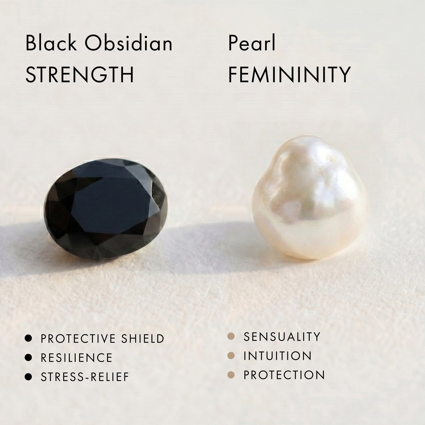 Black Obsidian Heirloom & Magma & Waves Rings - meaning tile