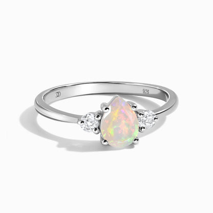 Fine Opal Lab Diamond Ring - Lania