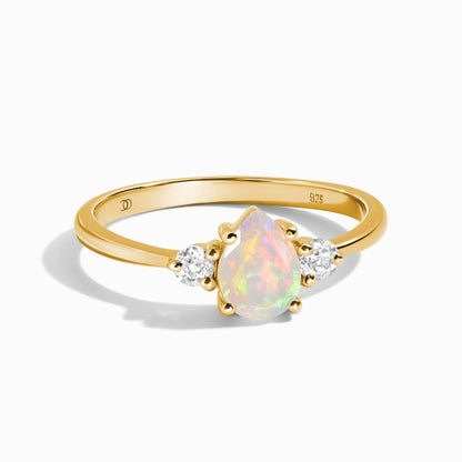 Opal Ring - Lania - yellow gold