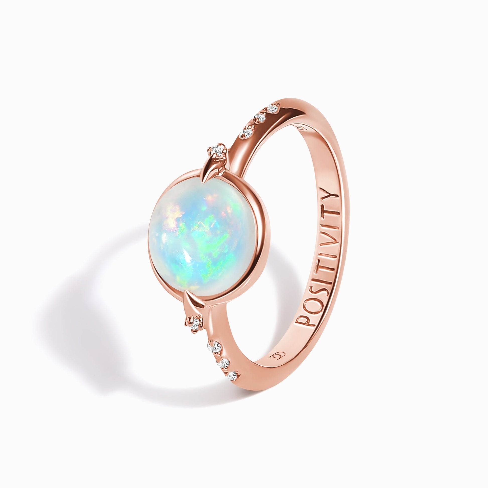 Opal Energy Ring - Positivity Engraved