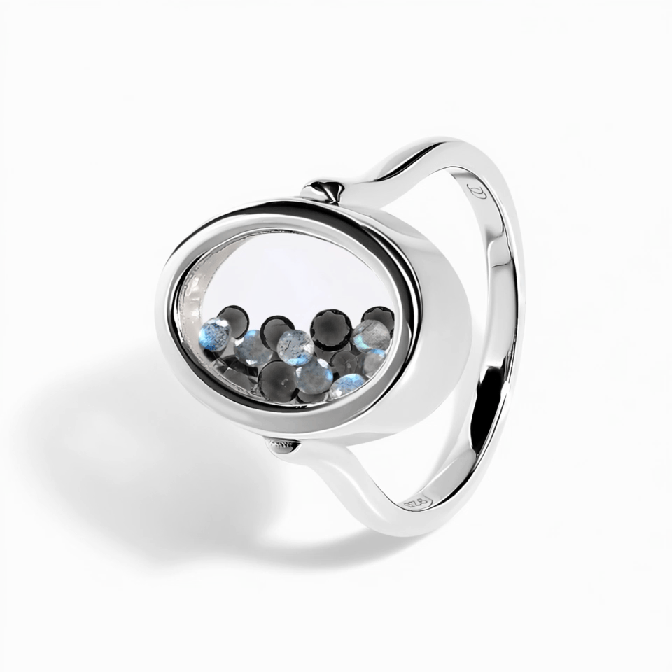 Halo of Calm Ring - moving gems
