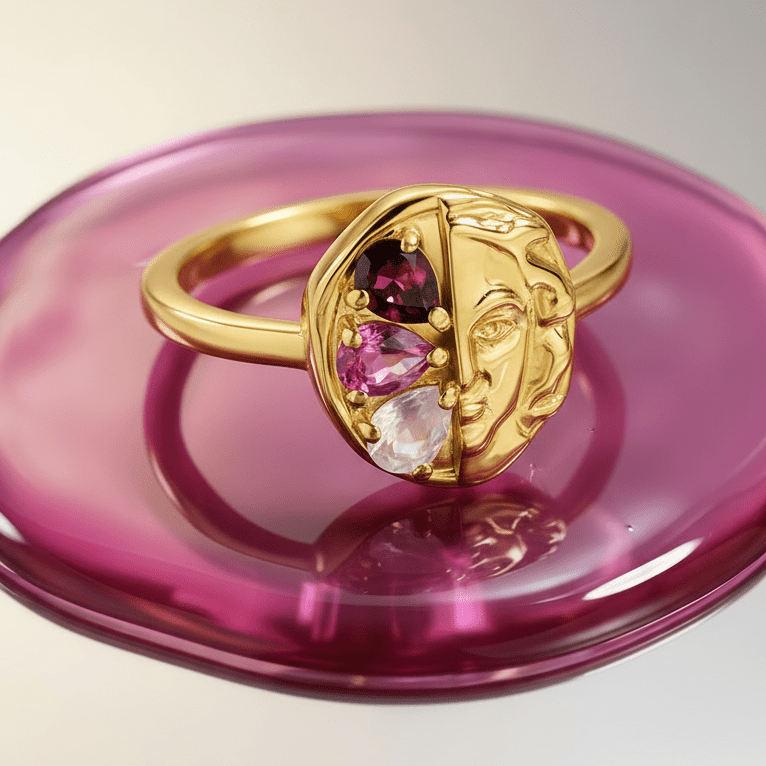 Pink Gradient Ring - Goddess, product detail