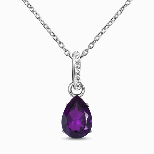 Divine Purpose Necklace silver, Amethyst