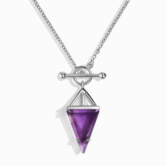 Amethyst Necklace - Heroine T-Lock studio shot