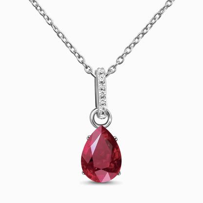 Divine Purpose Necklace silver, Ruby