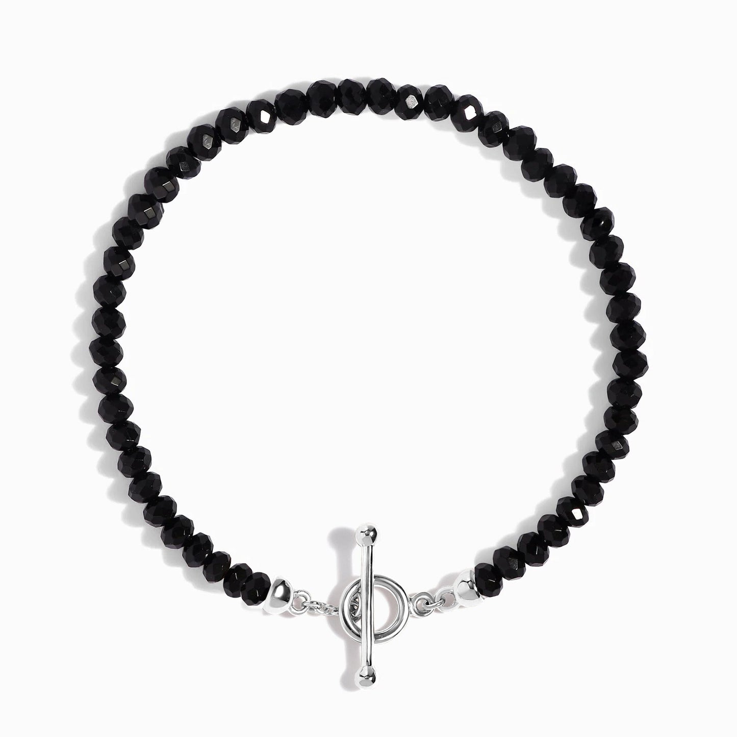 Black Obsidian Bracelet - Vibrations silver