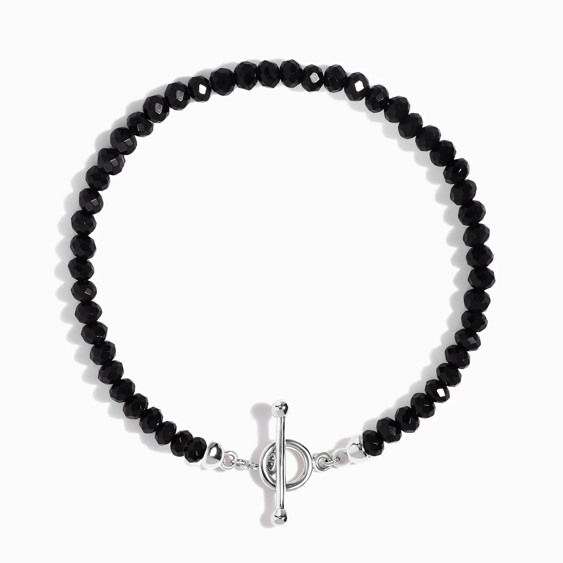 Black Obsidian Bracelet - Vibrations silver