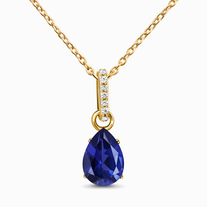 Divine Purpose Necklace, Blue Sapphire