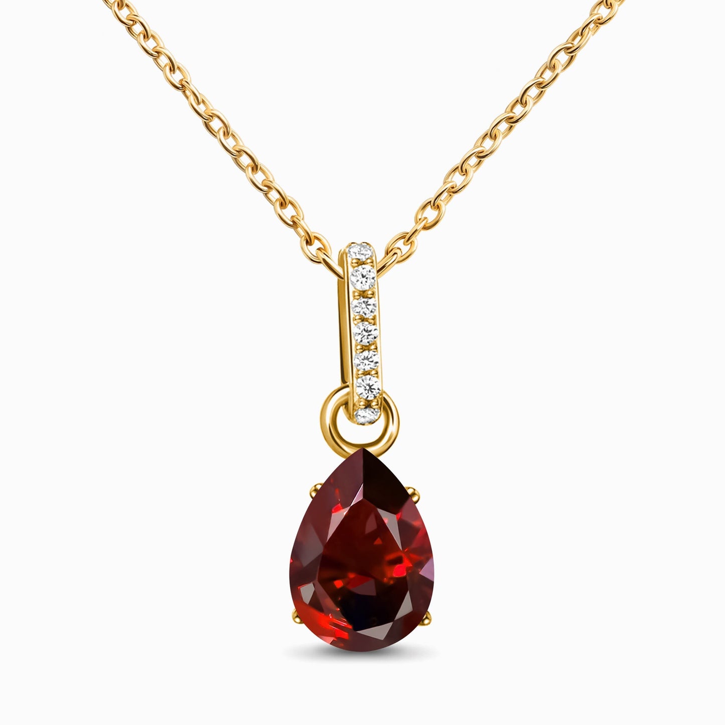 Divine Purpose Necklace, Garnet