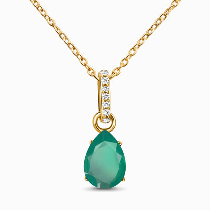 Divine Purpose Necklace, Green Onyx