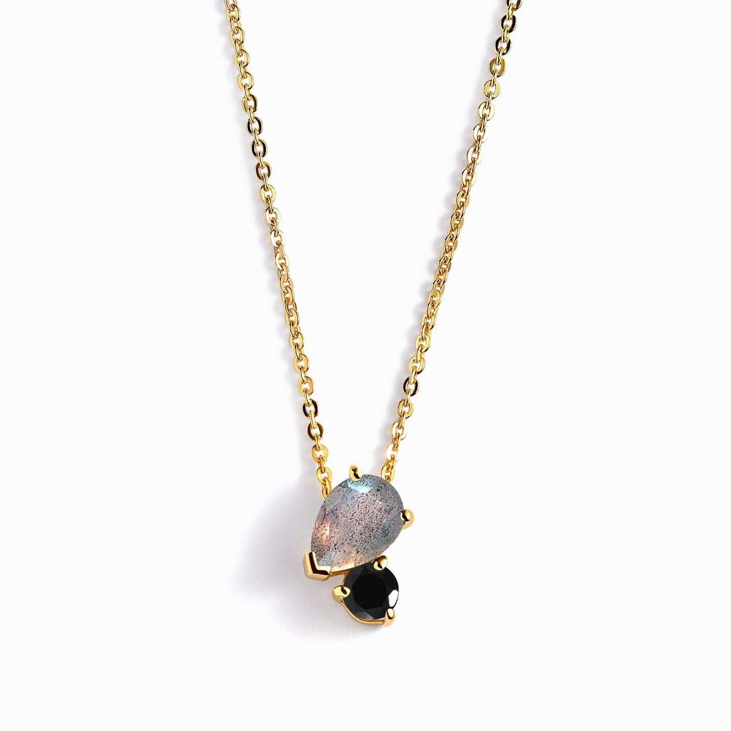 Toi Et Moi Necklace - yellow gold