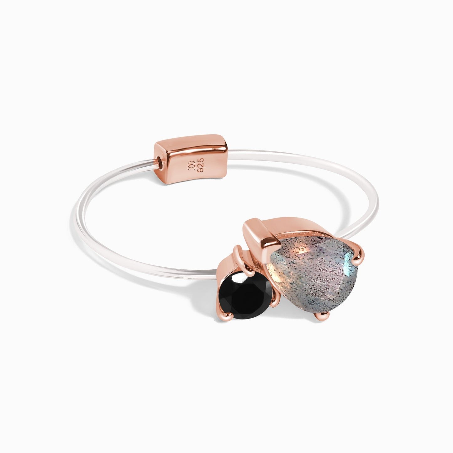 Floating Ring Toi Et Moi - rose gold