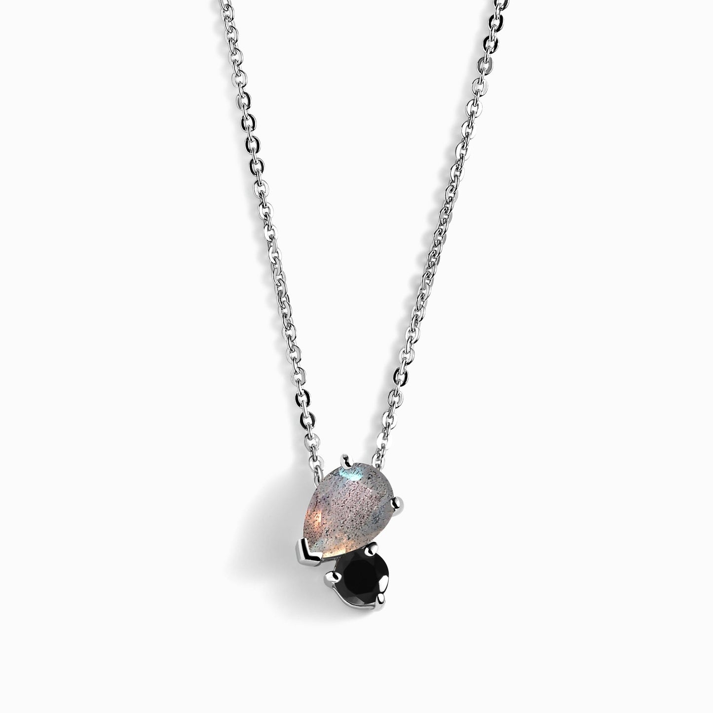 Toi Et Moi Necklace - silver