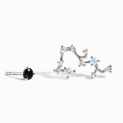Zodiac Birthstone Studs Sagittarius - Sterling Silver