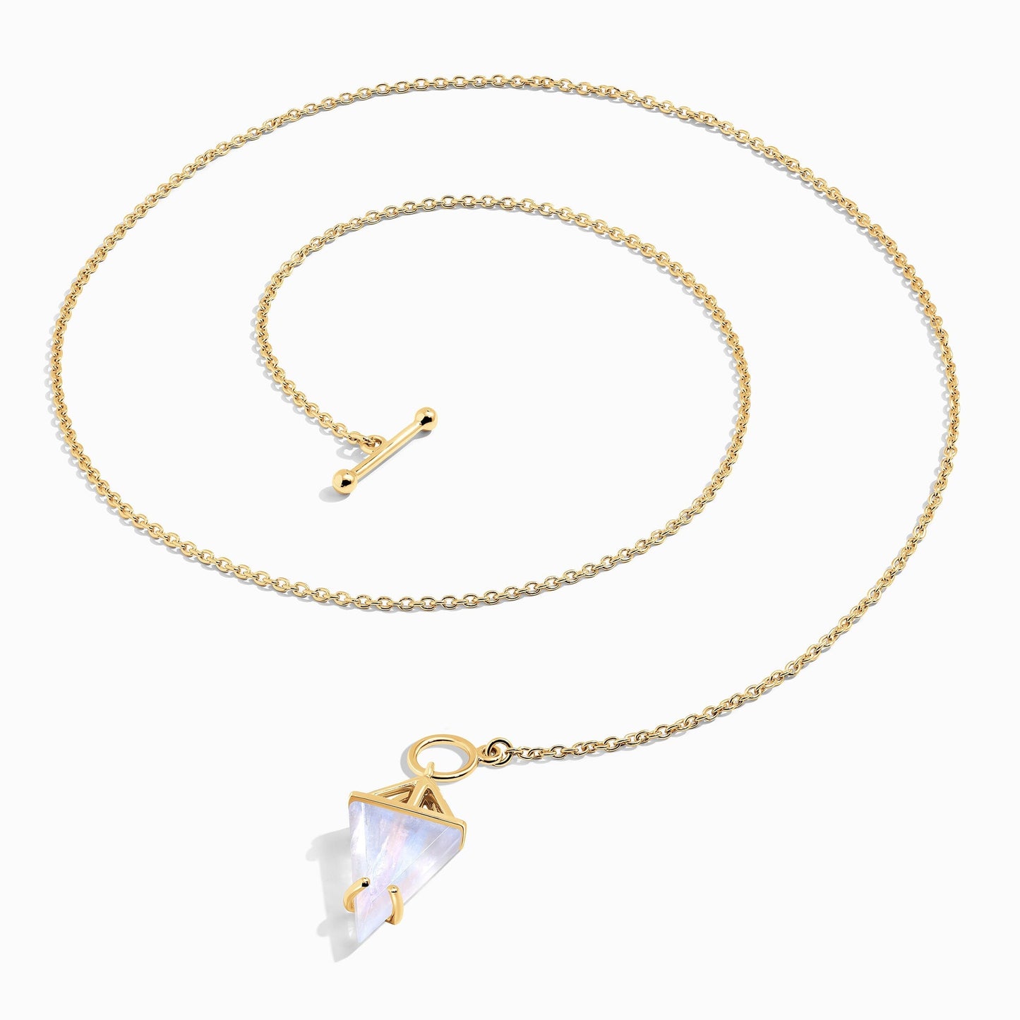 Moonstone Necklace - Heroine - detail 2 YG