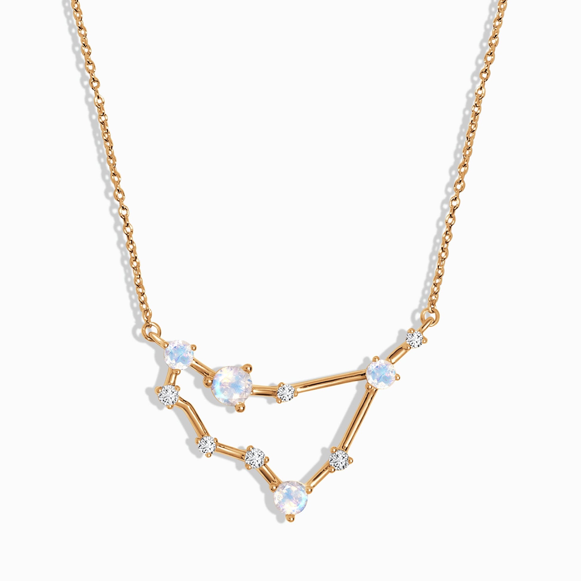 Capricorn zodiac necklace gold
