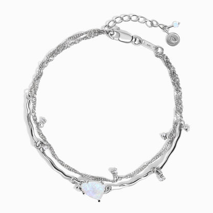 Moonstone Bracelet - Flow - sterling silver