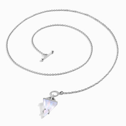 Moonstone Necklace - Heroine - detail 2 SIL