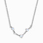 Fine Moonstone Lab Diamond Necklace - Aries Zodiac Constellation