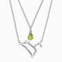 Leo Zodiac &amp; August Birthstone Necklaces
