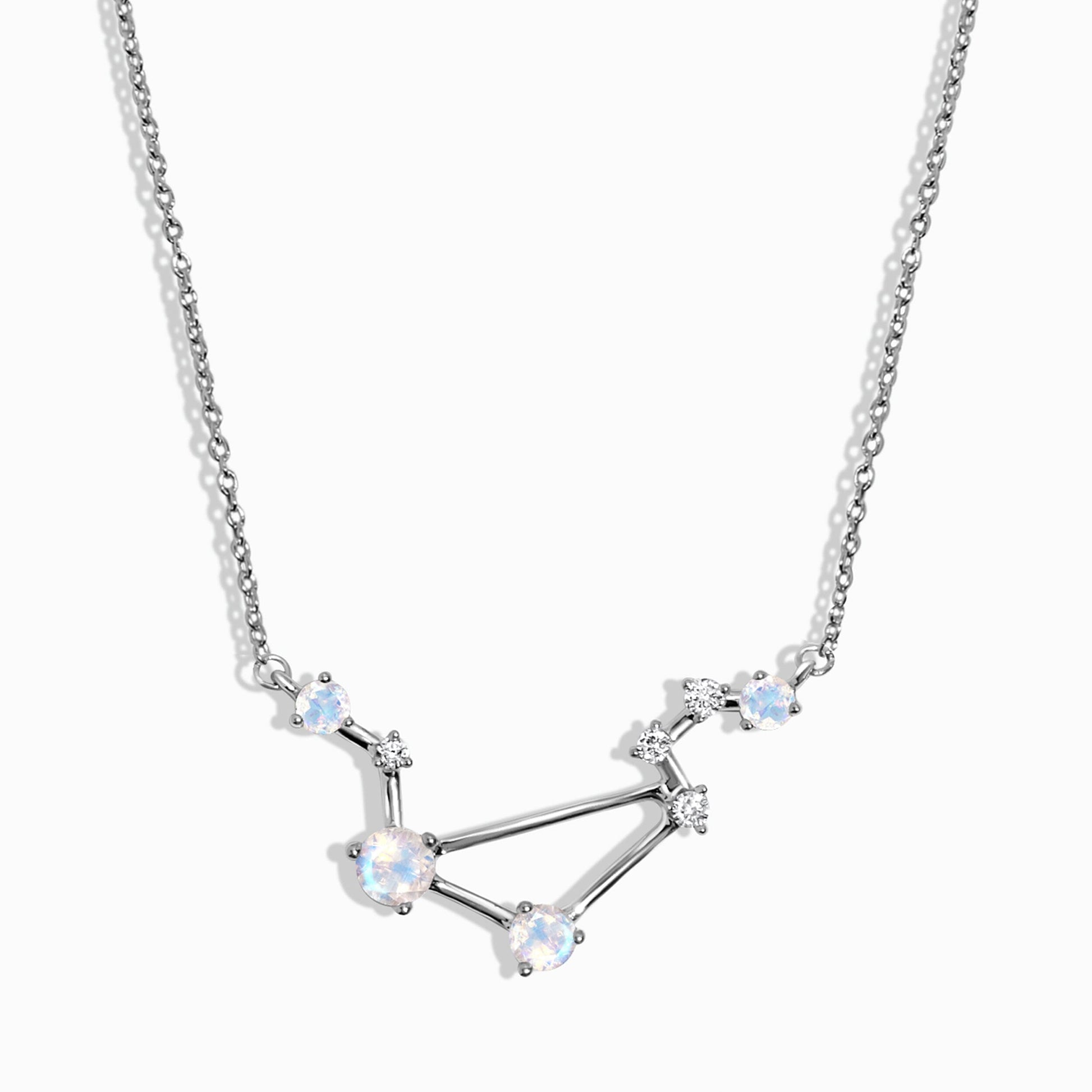 Libra zodiac necklace silver