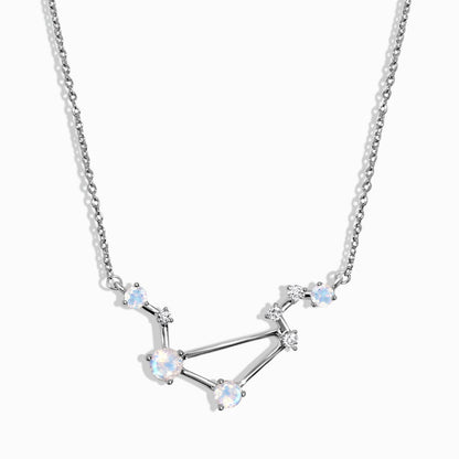 Libra zodiac necklace silver