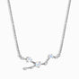 Fine Moonstone Lab Diamond Necklace - Taurus Zodiac Constellation