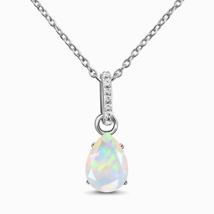 Divine Purpose Necklace silver, Opal