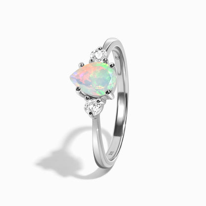 Fine Opal Lab Diamond Ring - Lania