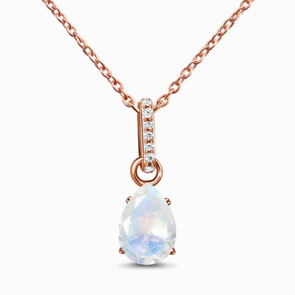 Divine Purpose Necklace rose gold, Moonstone