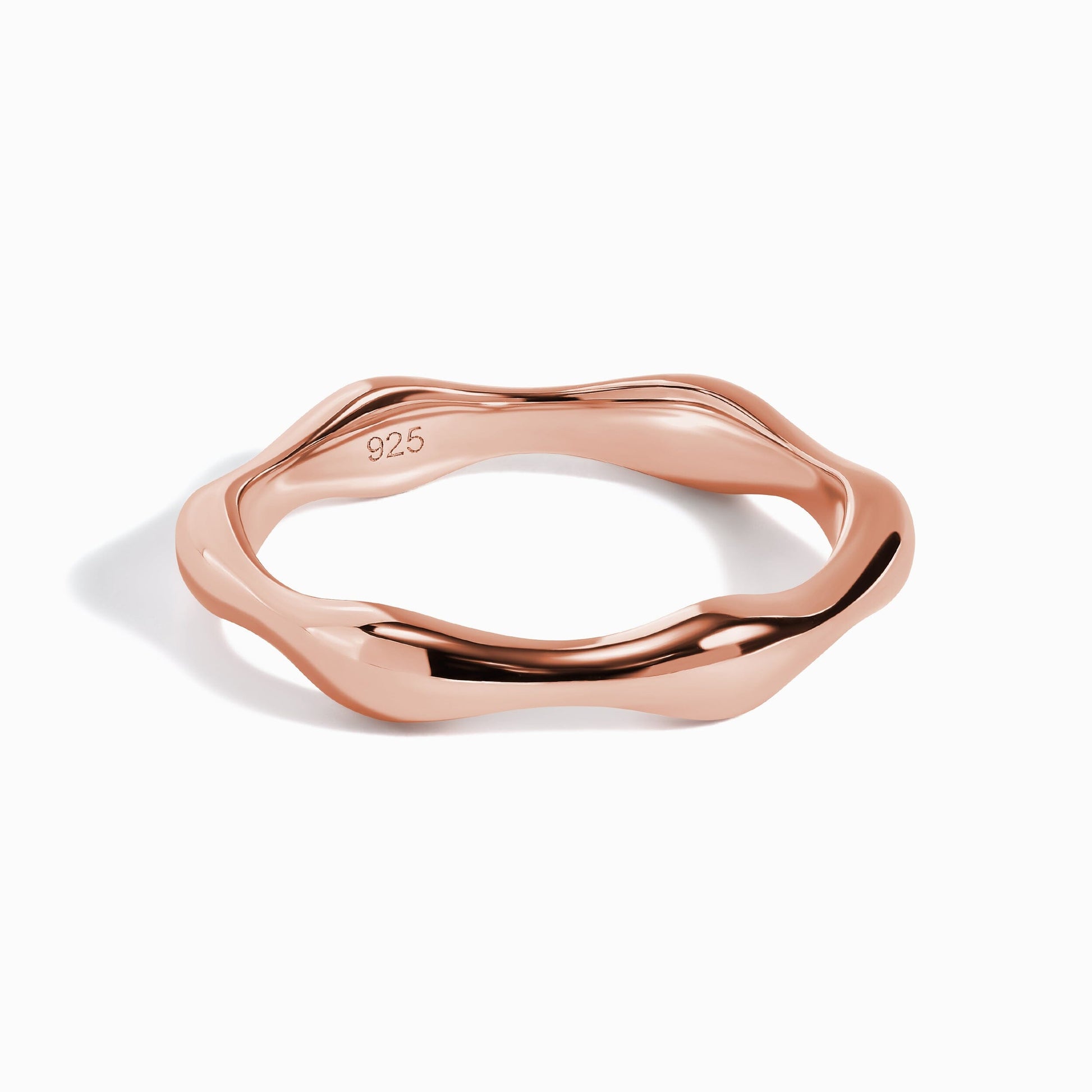 Citrine Pearl Treasure Magma Ring - rose gold magma band