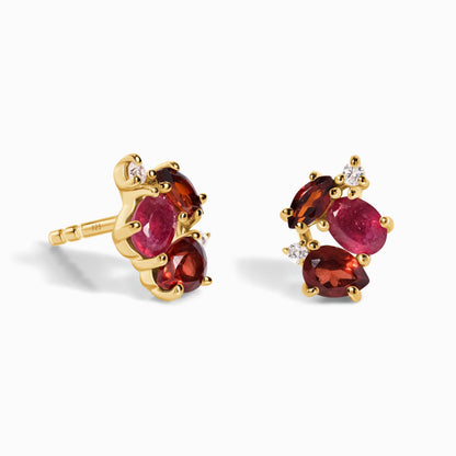 Orion earrings yellow gold